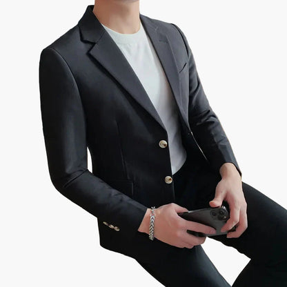 Herren Eleganter Blazer Slim Fit Business & Freizeit Sakko – Modernes Design für Büro und besondere Anlässe