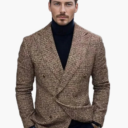 Herren Doppelreihiger Blazer – Eleganter Business & Freizeit Look