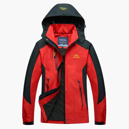 Damen Outdoor Wanderjacke mit Kapuze – Atmungsaktiv, Wind- & Wasserdicht, Ideal für Trekking & Camping