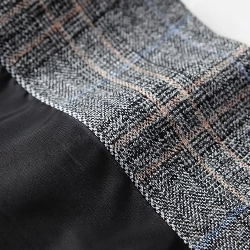 Herren Sakko Modern Kariert Business Casual – Stilvoll für Büro & Freizeit