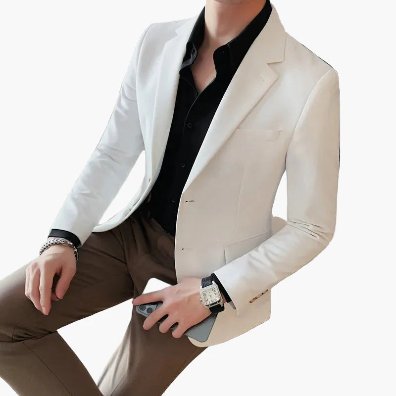 Herren Eleganter Blazer Slim Fit Business & Freizeit Sakko – Modernes Design für Büro und besondere Anlässe
