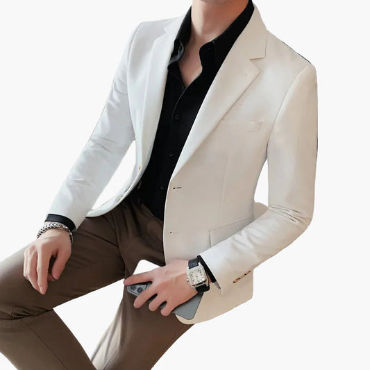 Herren Eleganter Blazer Slim Fit Business & Freizeit Sakko – Modernes Design für Büro und besondere Anlässe