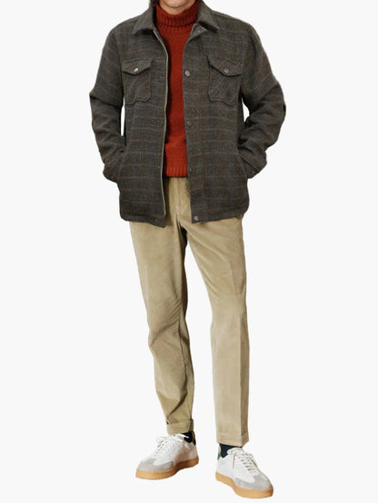 Herren Veganer Wolljacke im Vintage-Stil für Freizeit und Alltag