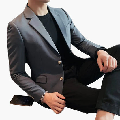 Herren Eleganter Blazer Slim Fit Business & Freizeit Sakko – Modernes Design für Büro und besondere Anlässe