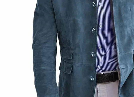 Herren Stehkragen Sakko – Eleganter Freizeit- und Business-Blazer im modernen Stil