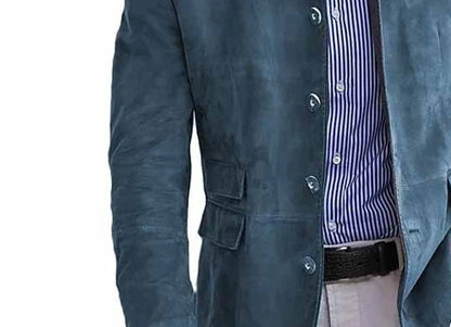 Herren Stehkragen Sakko – Eleganter Freizeit- und Business-Blazer im modernen Stil