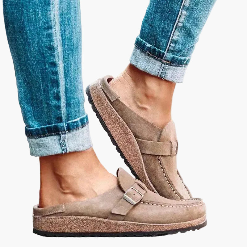 Damen Orthopädische Slip-On Pantoletten für Komfort und Gesundheit – Bequeme Alltagsschuhe mit ergonomischer Sohle