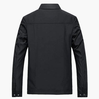 Herren Business Jacke Herbst – Eleganter Freizeitblouson mit Karofutter und Reißverschluss