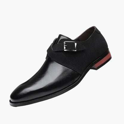 Herren Business Loafer mit Doppel-Schnalle – Elegante Anzugschuhe für Büro und festliche Anlässe