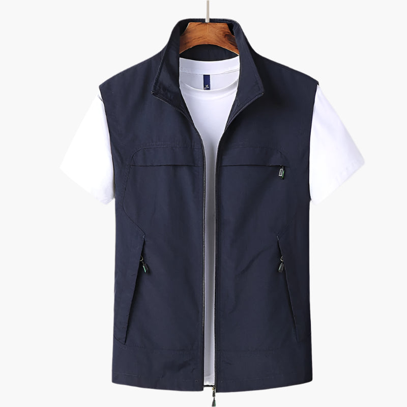 Herren Freizeitweste Modern – Vielseitige ärmellose Outdoor-Weste für Alltag und Freizeit