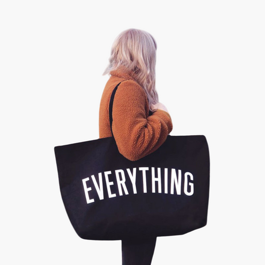 Damen Oversized Shopper Tasche mit Statement-Print – Modische Alltagstasche für Shopping und Reisen