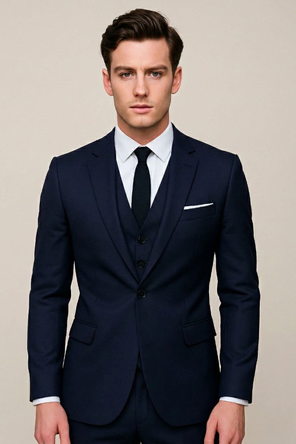 Herren Anzug Dreiteilig Slim Fit – Eleganter Business & Hochzeitsanzug für formelle Anlässe