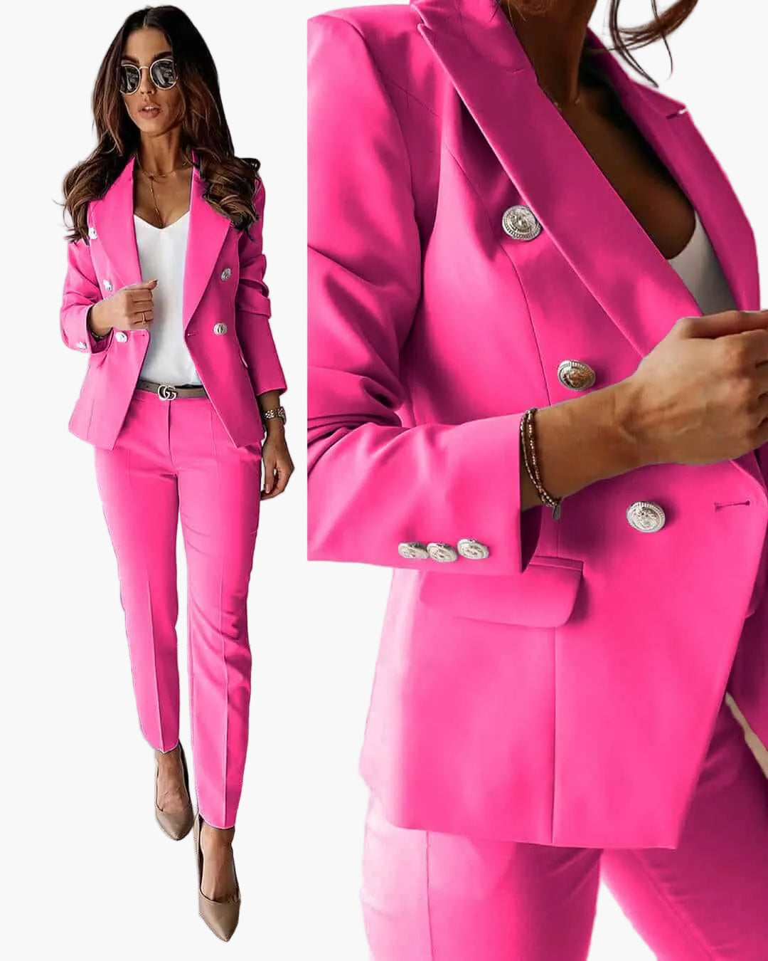 Damen Business Anzug Set – Elegantes Blazer & Hose Outfit für Büro und besondere Anlässe