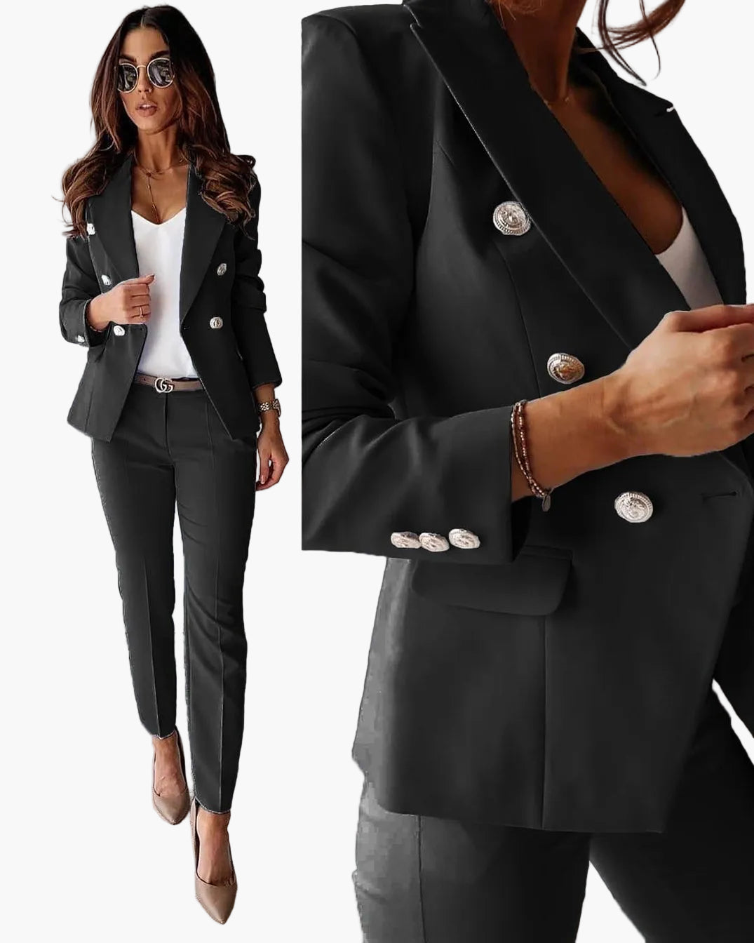 Damen Business Anzug Set – Elegantes Blazer & Hose Outfit für Büro und besondere Anlässe