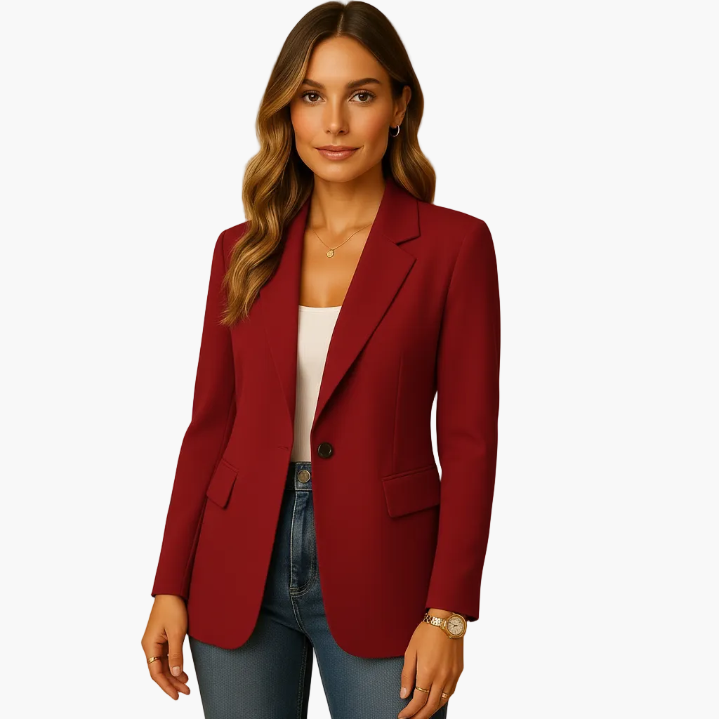 Damen Eleganter Business-Blazer Tailliert – Stilvoller Blazer für Büro & Freizeit
