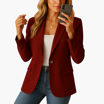 Damen Eleganter Business-Blazer Tailliert – Stilvoller Blazer für Büro & Freizeit