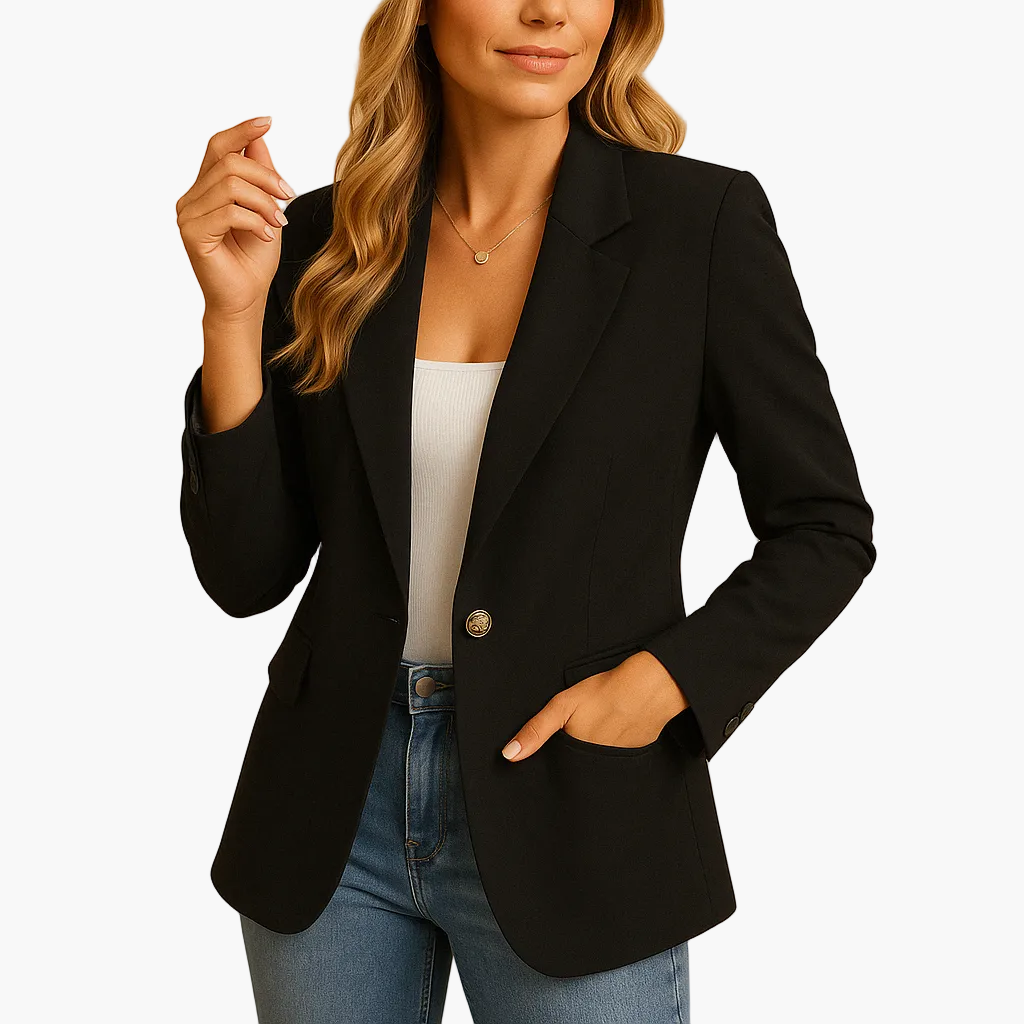 Damen Eleganter Business-Blazer Tailliert – Stilvoller Blazer für Büro & Freizeit