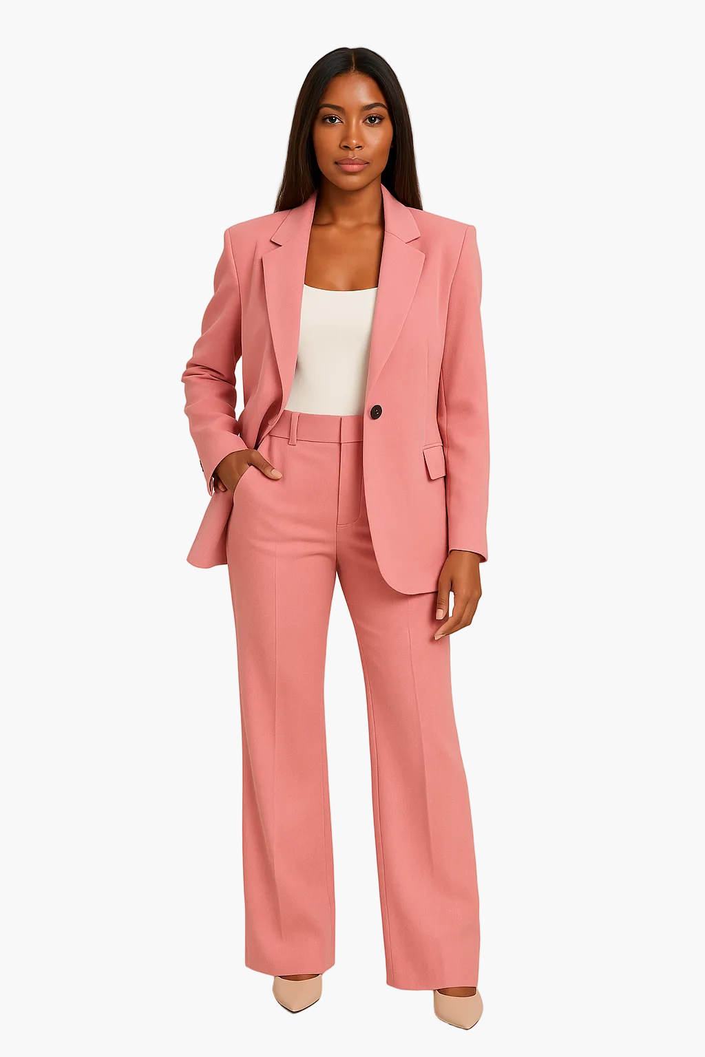Damen Business Anzug Zweiteiler – Eleganter Blazer & Hose Set für Büro und festliche Anlässe