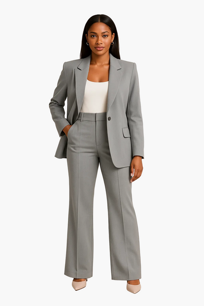 Damen Business Anzug Zweiteiler – Eleganter Blazer & Hose Set für Büro und festliche Anlässe