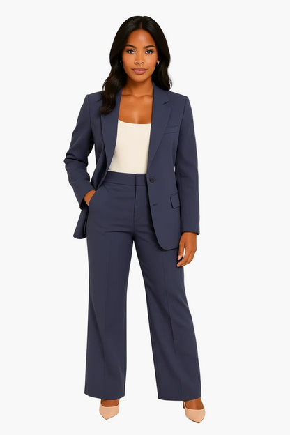 Damen Business Anzug Zweiteiler – Eleganter Blazer & Hose Set für Büro und festliche Anlässe