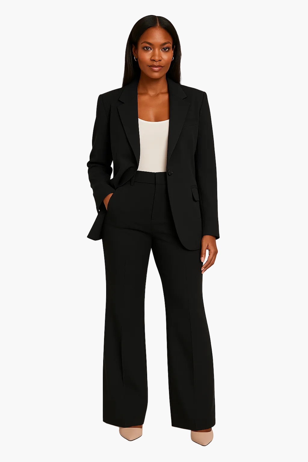 Damen Business Anzug Zweiteiler – Eleganter Blazer & Hose Set für Büro und festliche Anlässe