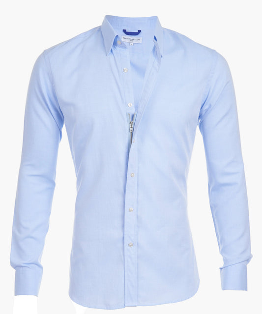 Herren Slim Fit Businesshemd mit verdecktem Reißverschluss – Modern & Bequem für Alltag und Büro