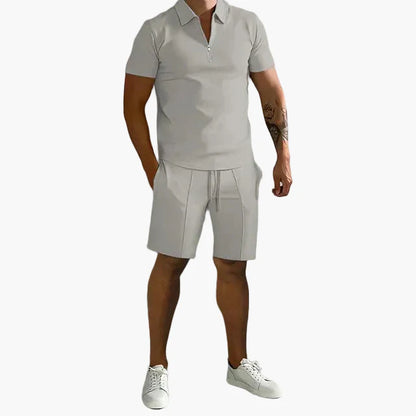 Herren Sommer Polo & Shorts Set – Smart-Casual Outfit für Freizeit und Urlaub