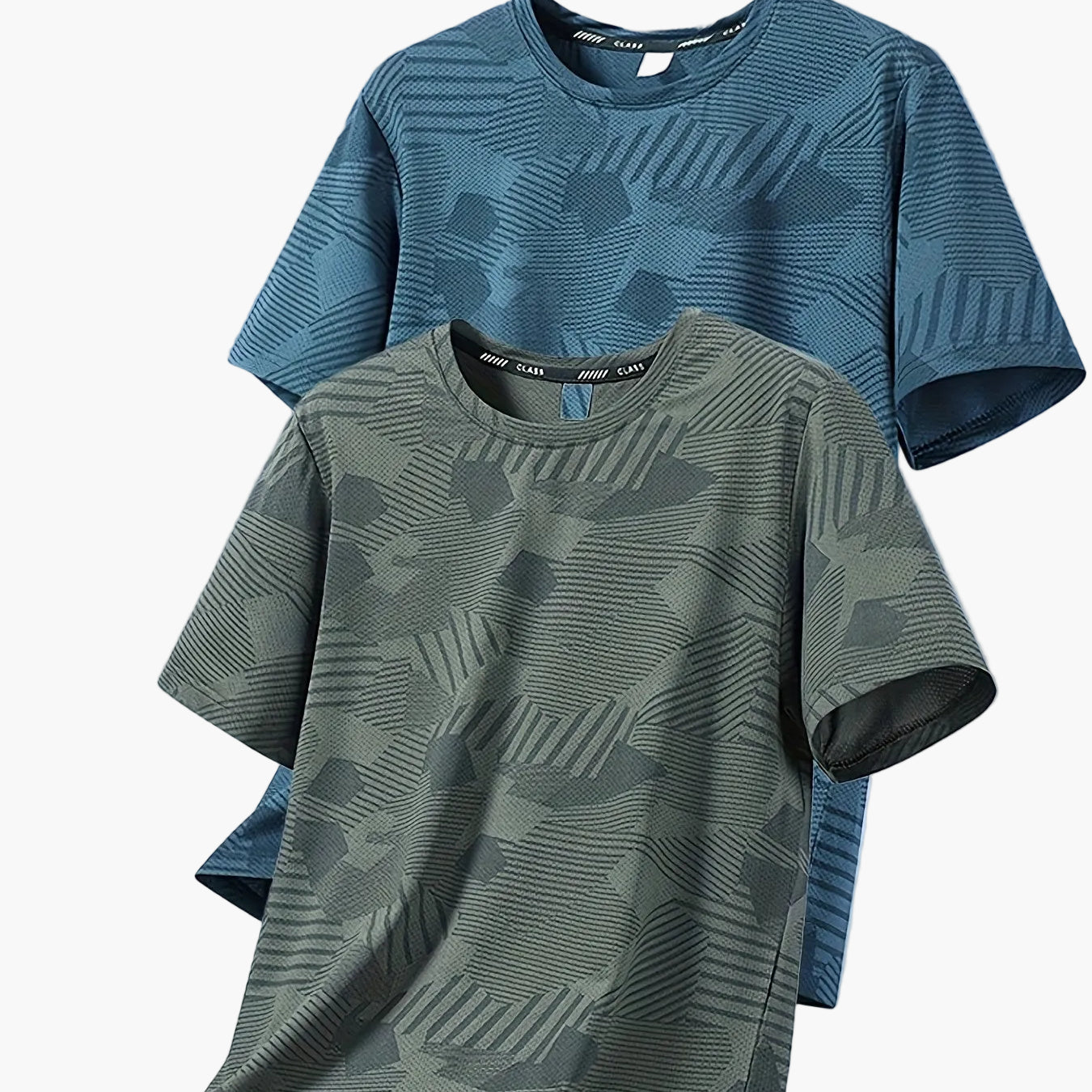 Herren Funktions-T-Shirts – Lässige Sommeroberteile mit tropischem Muster, ideal für Freizeit und Sport