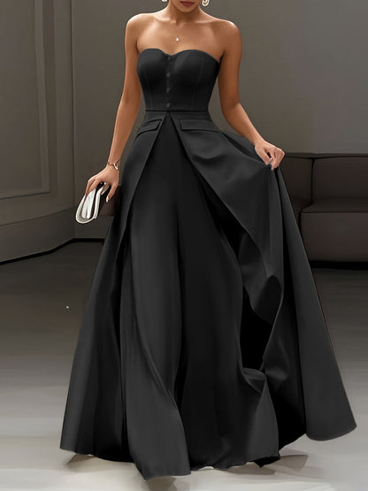 Damen Abendkleid Elegant Bandeau Stil für festliche Anlässe und Gala