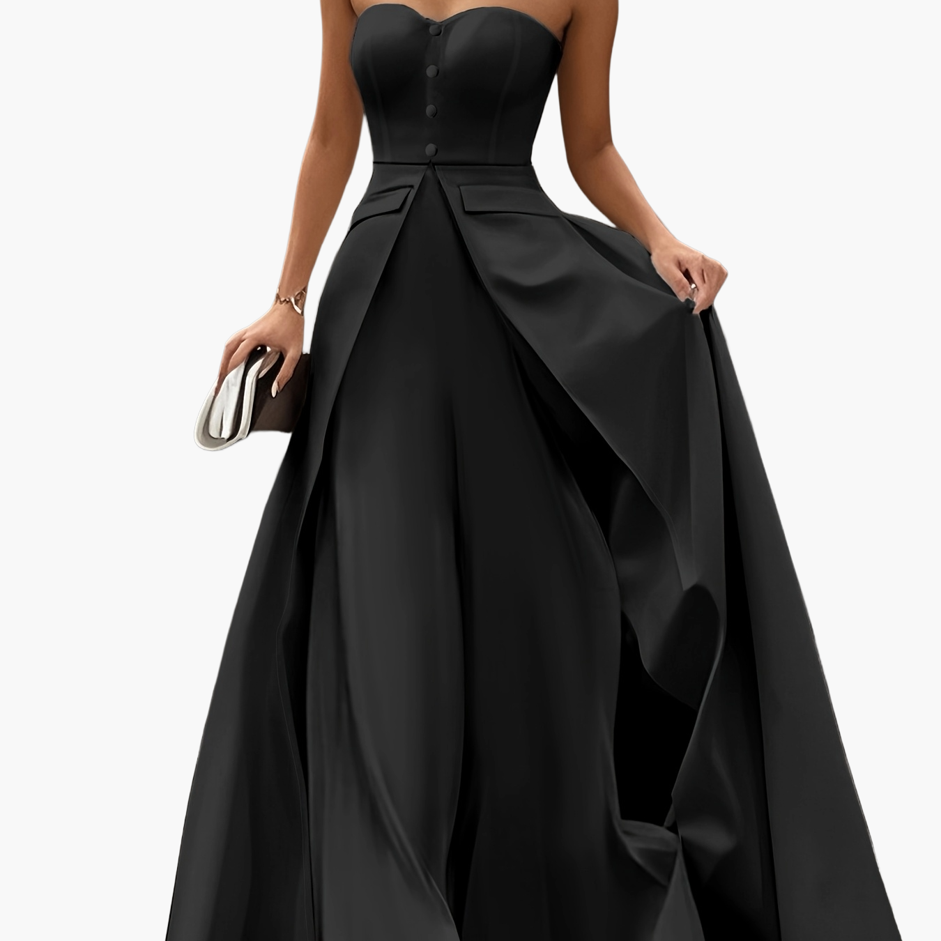 Damen Abendkleid Elegant Bandeau Stil für festliche Anlässe und Gala