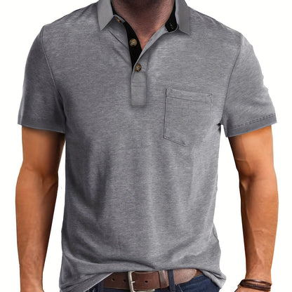 Herren Polohemd mit Brusttasche – Stilvolles Freizeitshirt für Alltag und Büro
