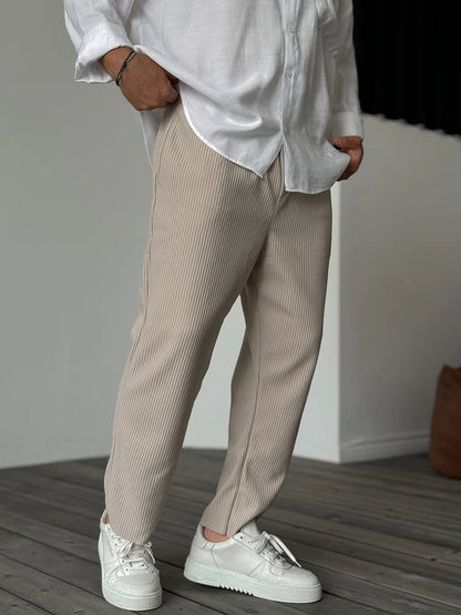 Herren Luxus Freizeithose im Old Money Stil – Elegante Alltagshose mit modernem Schnitt