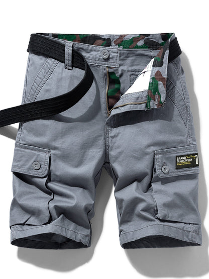 Herren Cargo Shorts Freizeit Klassisch mit Gürtel und Taschen