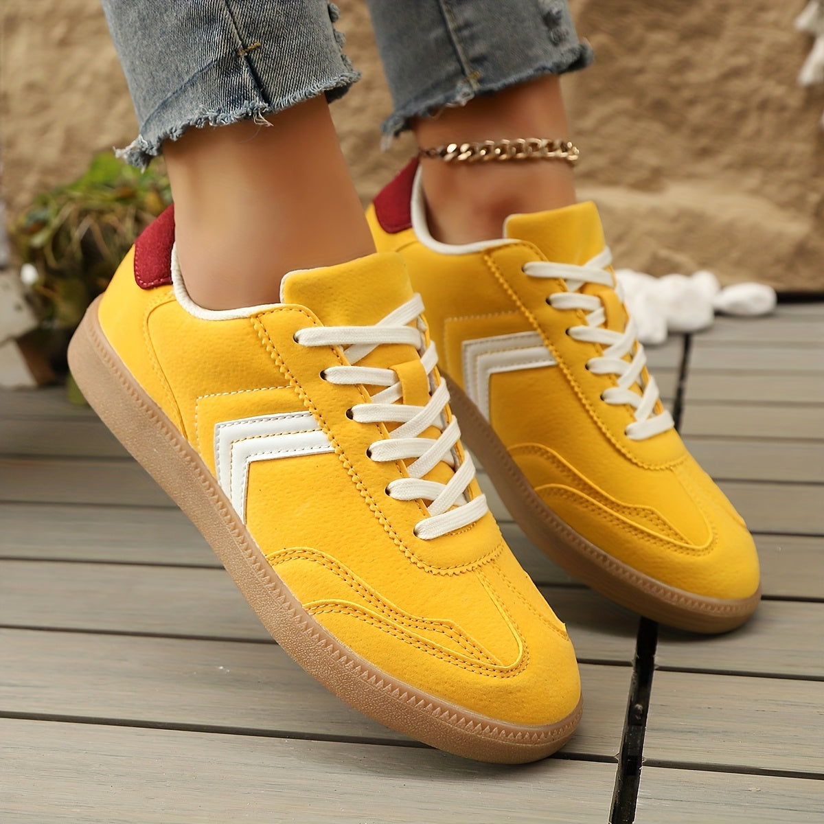 Damen Retro Sneaker – Bequeme Freizeitschuhe für Alltag und Streetstyle