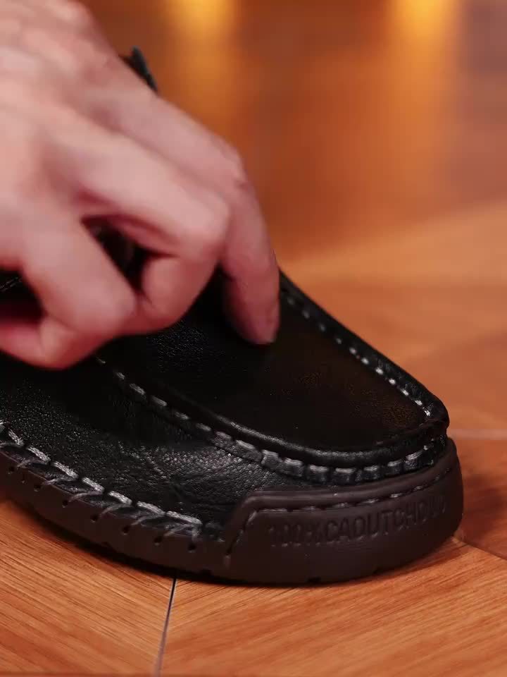 Herren Mokassin-Slipper – Bequeme Vintage-Slipper für Alltag und Freizeit