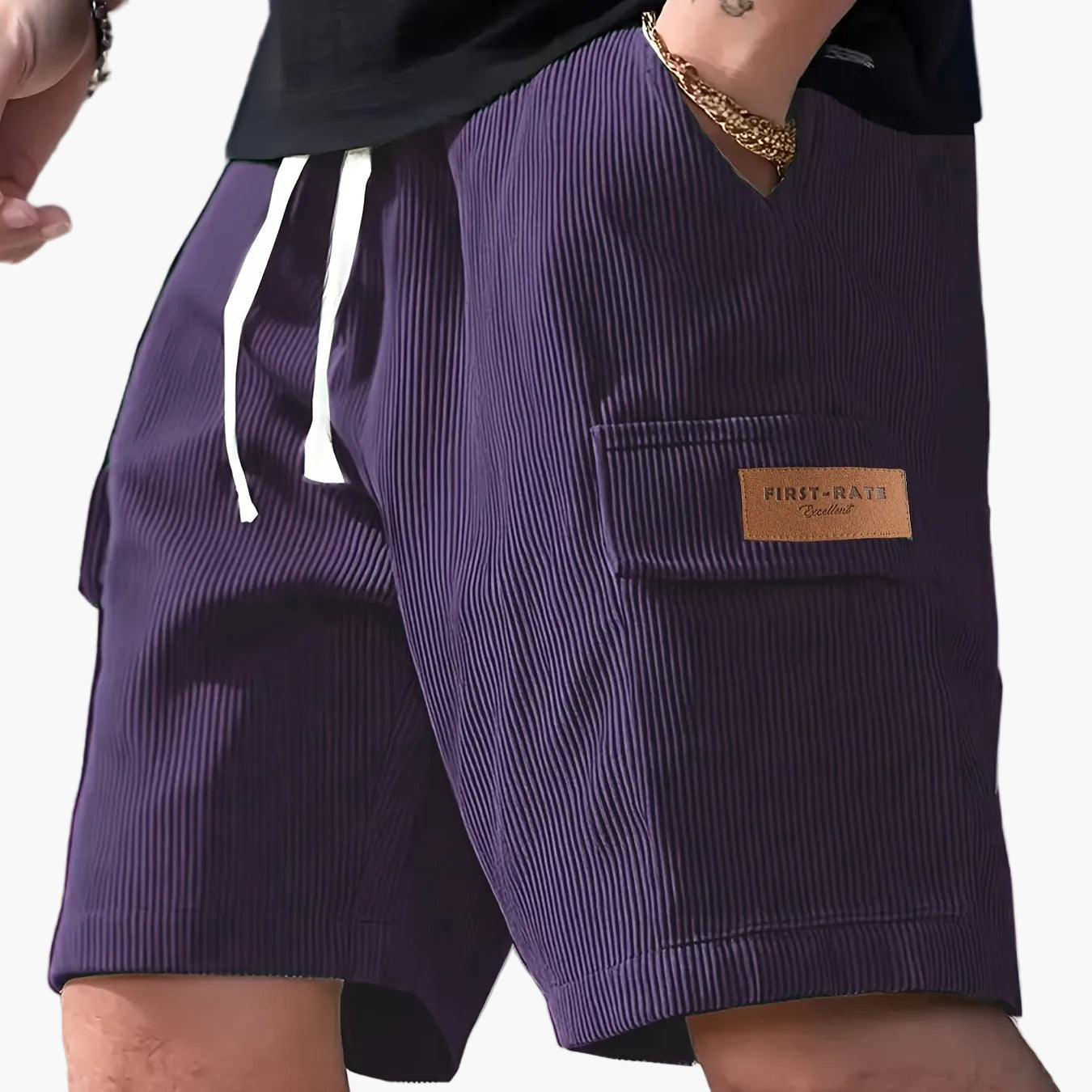 Herren Freizeitshorts mit Kordelzug – Modische Sommer Bermuda für Alltag & Freizeit