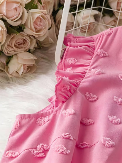 Damen Bluse Elegant mit Rüschen und Kurzarm – Perfekt für Freizeit und Büro