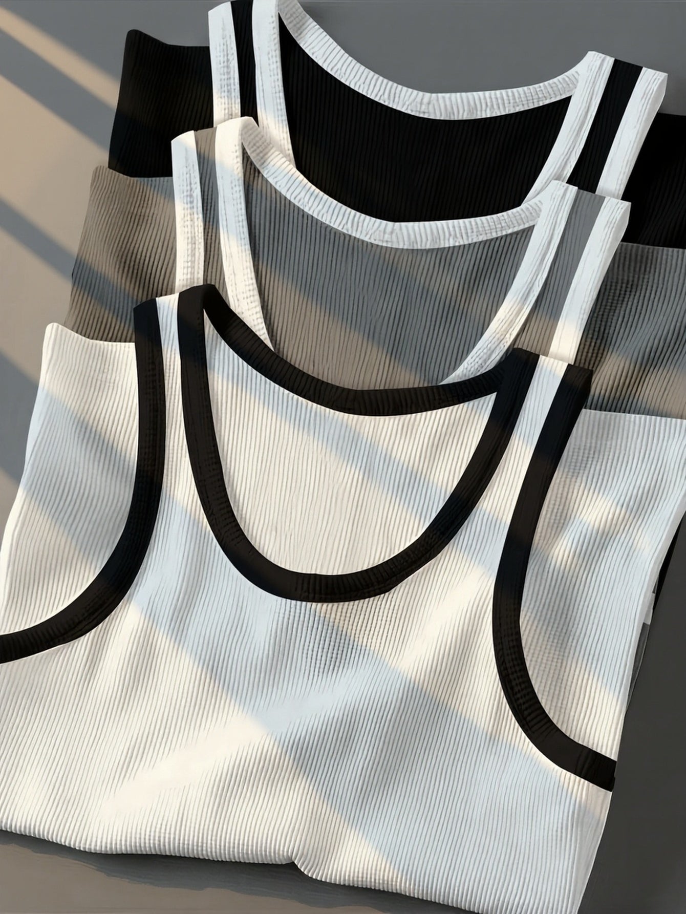 Herren Sport Tanktop mit Rippstruktur – Modernes Fitnesstop für Training und Freizeit