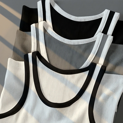 Herren Sport Tanktop mit Rippstruktur – Modernes Fitnesstop für Training und Freizeit