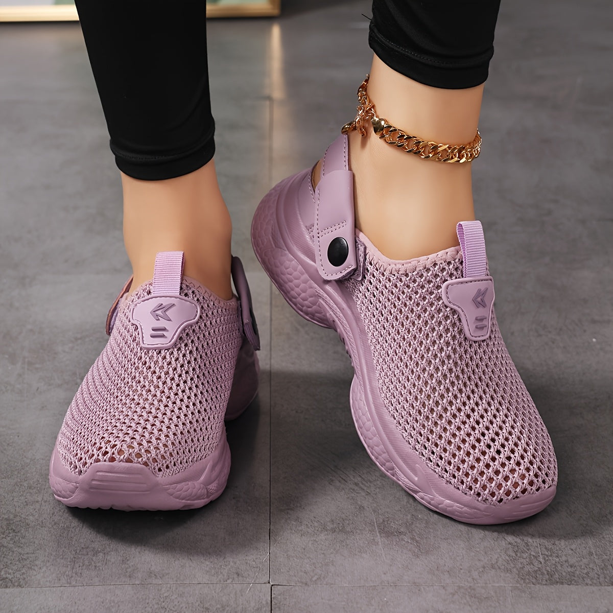 Damen Slip-On Sportliche Clogs für Komfort und Alltag – Atmungsaktive Freizeitschuhe mit Fersenriemen