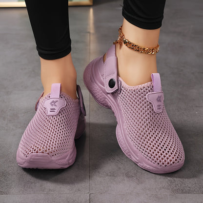 Damen Slip-On Sportliche Clogs für Komfort und Alltag – Atmungsaktive Freizeitschuhe mit Fersenriemen