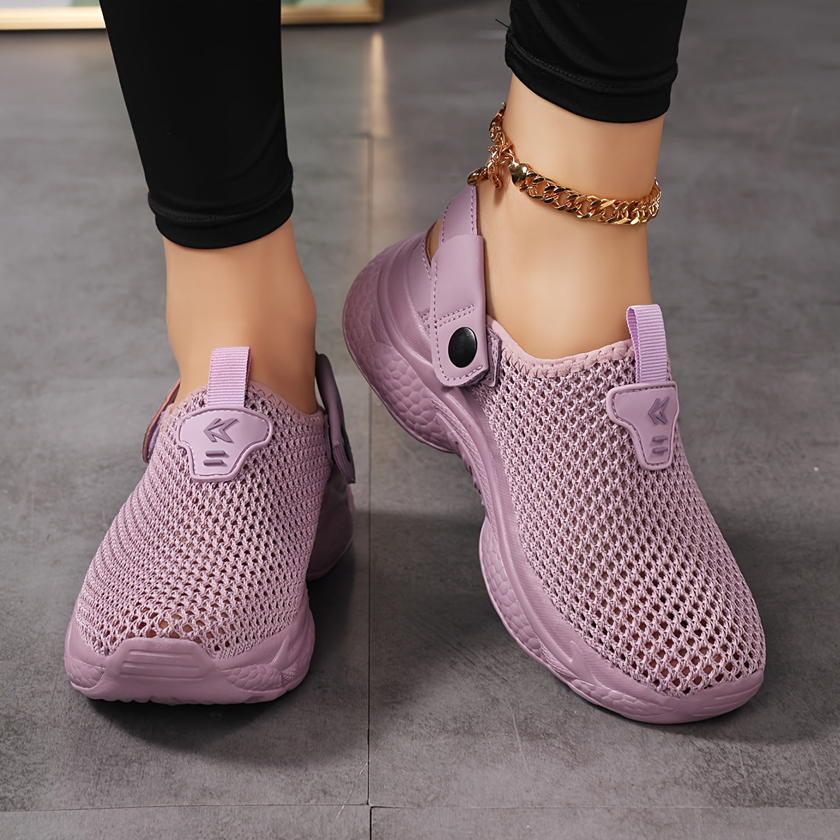 Damen Slip-On Sportliche Clogs für Komfort und Alltag – Atmungsaktive Freizeitschuhe mit Fersenriemen