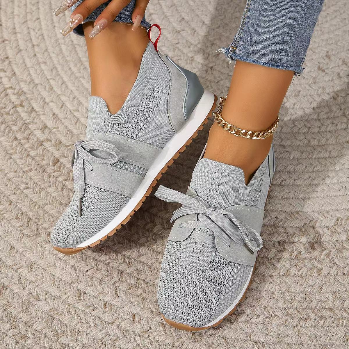 Jenny – Bequeme Damen-Sneaker aus Mesh mit Schnürung