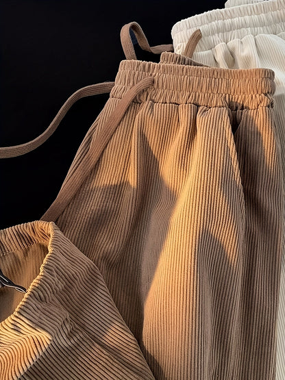 Herren Plisseehose Modern Relaxed Fit mit Kordelzug – Stilvolle Freizeithose für Alltag und Freizeit