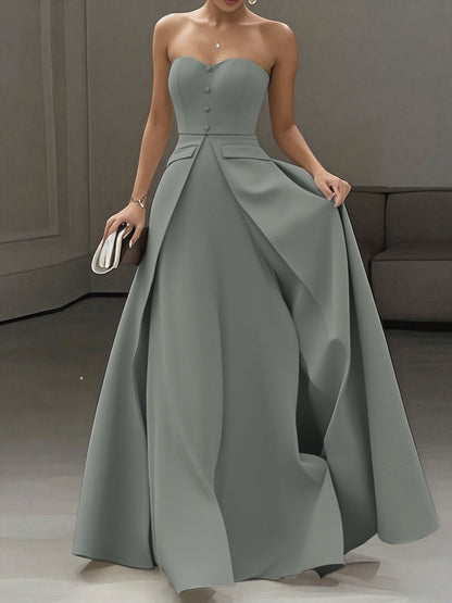 Damen Abendkleid Elegant Bandeau Stil für festliche Anlässe und Gala