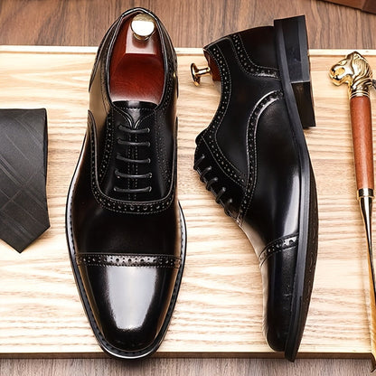 Herren Business Oxfordschuhe – Elegante klassische Schnürschuhe für Büro und festliche Anlässe
