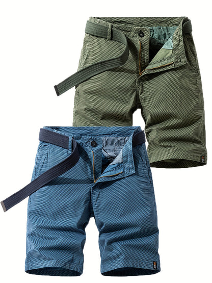 Herren Outdoor-Bermuda Shorts – Freizeit & Abenteuer, atmungsaktiv, mit Gürtel