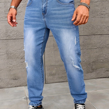 Herren Jeans im Distressed Streetstyle Look – Lässige Freizeitjeans