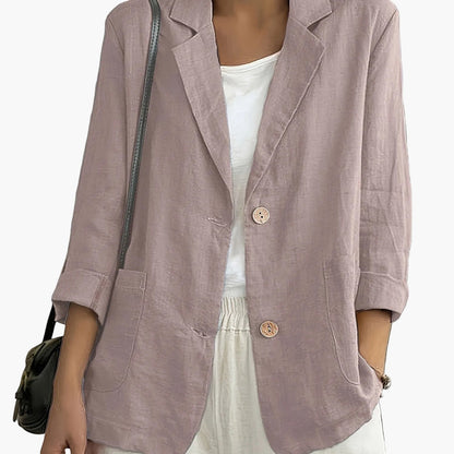 Damen Blazer Elegant Locker Business Freizeitjacke
