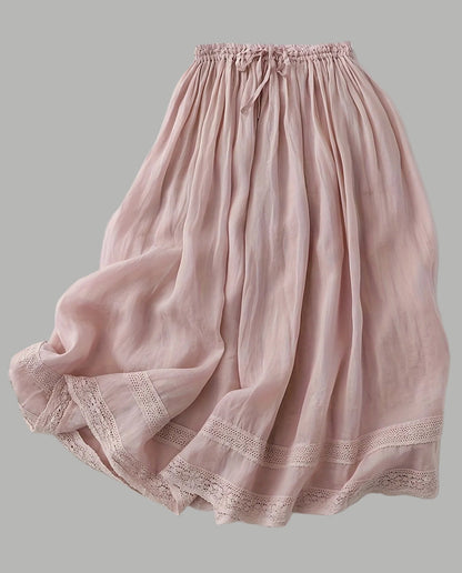 Damen Vintage Petticoat Unterrock mit Spitze – Romantischer Lagenlook für Kleider und Röcke